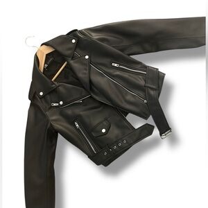BRAND NEW ZARA Vegan Leather Jacket